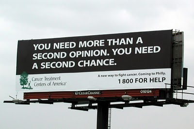 You need more than a second opinion. You need a second chance.
